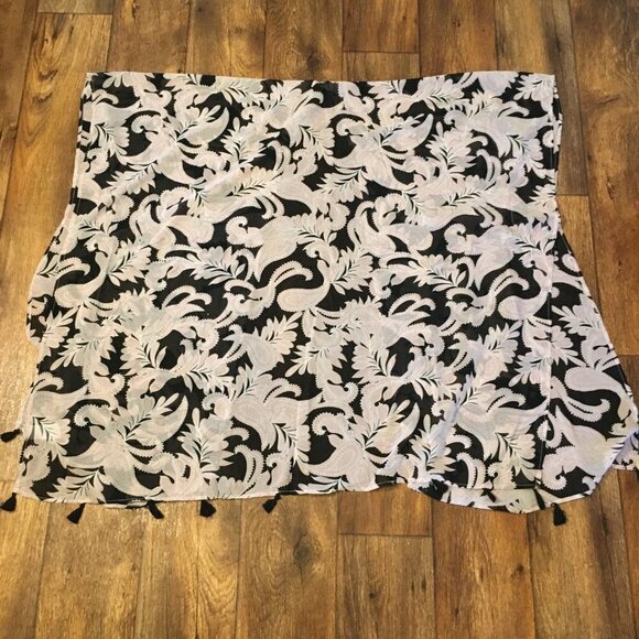 Willi‎ Smith Women Cover Up Paisley Vest With Tassel Edge 1X - Picture 4 of 4